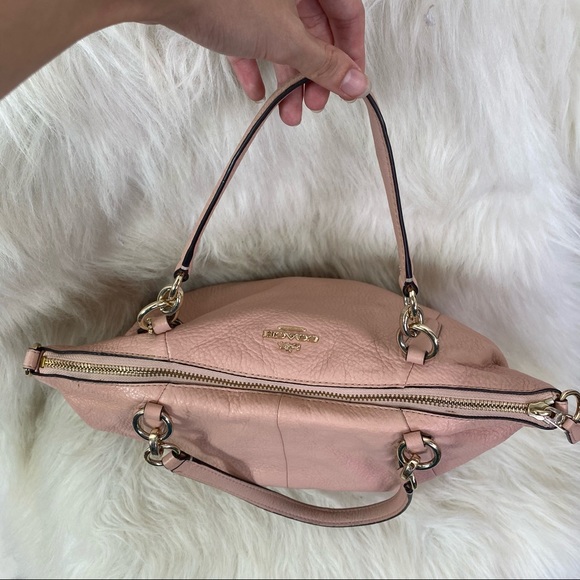Coach Pebble Pink Purse - Picture 8 of 16